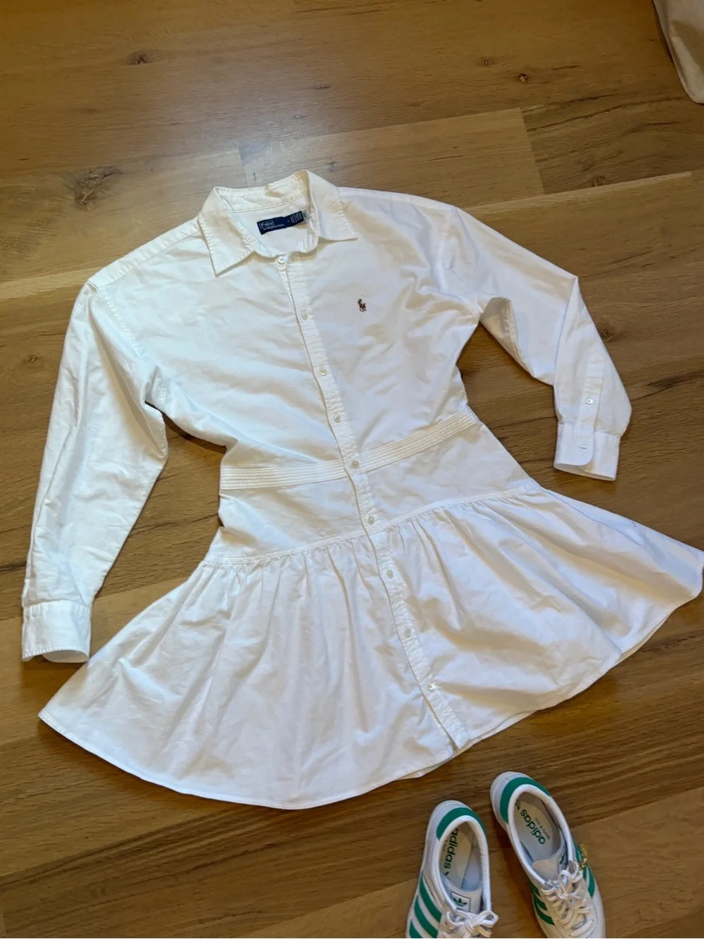 Polo long Sleeve Panel Mini Shirtdress - Picture 6 of 10